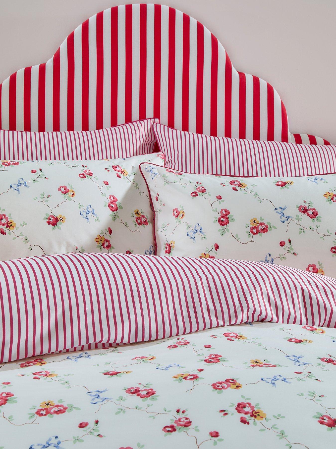 Image 3 of 7 of Cath Kidston Rose and Bows 100% Cotton Percale Duvet Cover&nbsp;Set
