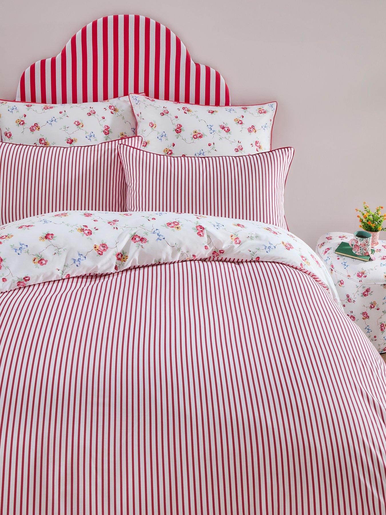 Image 7 of 7 of Cath Kidston Rose and Bows 100% Cotton Percale Duvet Cover&nbsp;Set