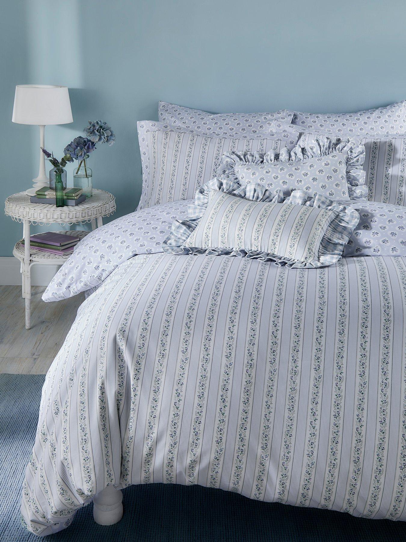 Cath Kidston Ticking Stripe 100% Cotton Duvet Cover Set