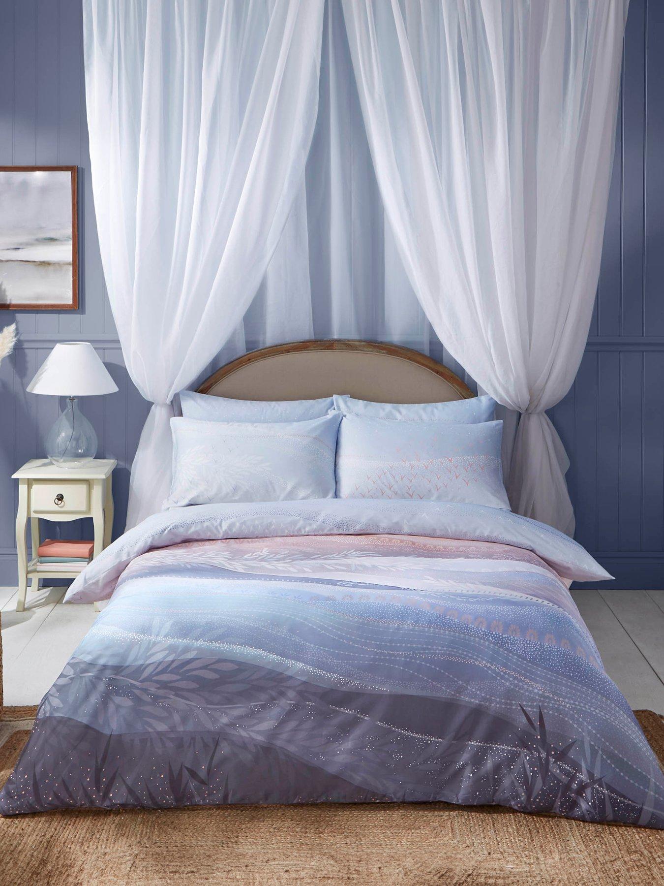 undefined Coastal Dawn 100% Cotton Sateen Duvet Cover Set