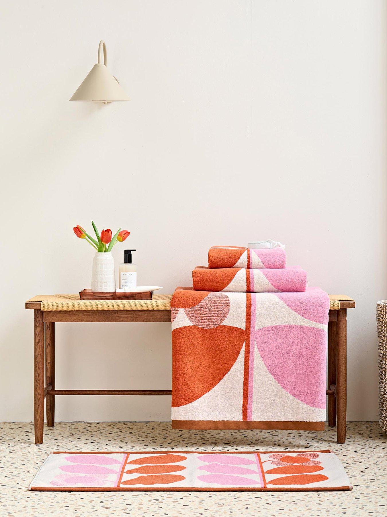 Image 1 of 7 of Orla Kiely Stem Bloom 100% Cotton Towel Collection
