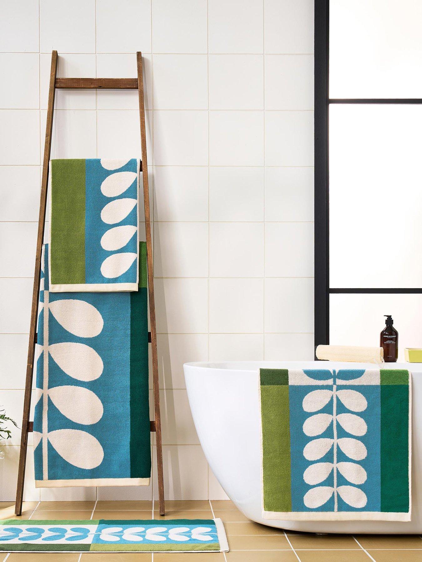 Image 1 of 7 of Orla Kiely Stem Check 100% Cotton Towel Collection