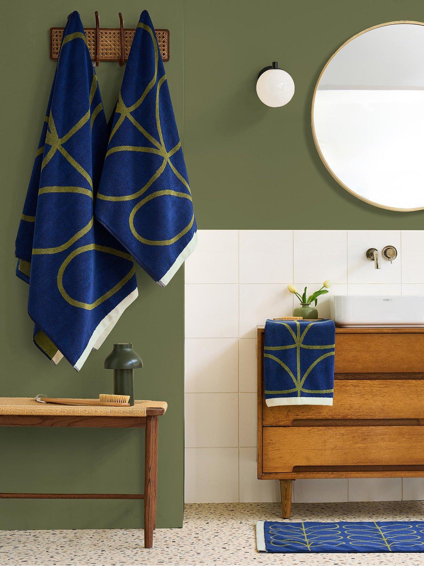 Orla Kiely Linear Stem 100% Cotton Bath Mat