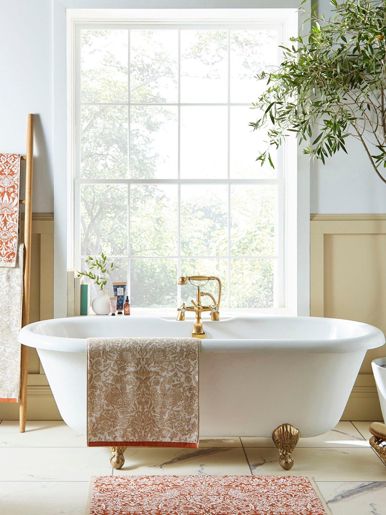 William Morris at Home Strawberry Thief 100% Cotton Towel Collection