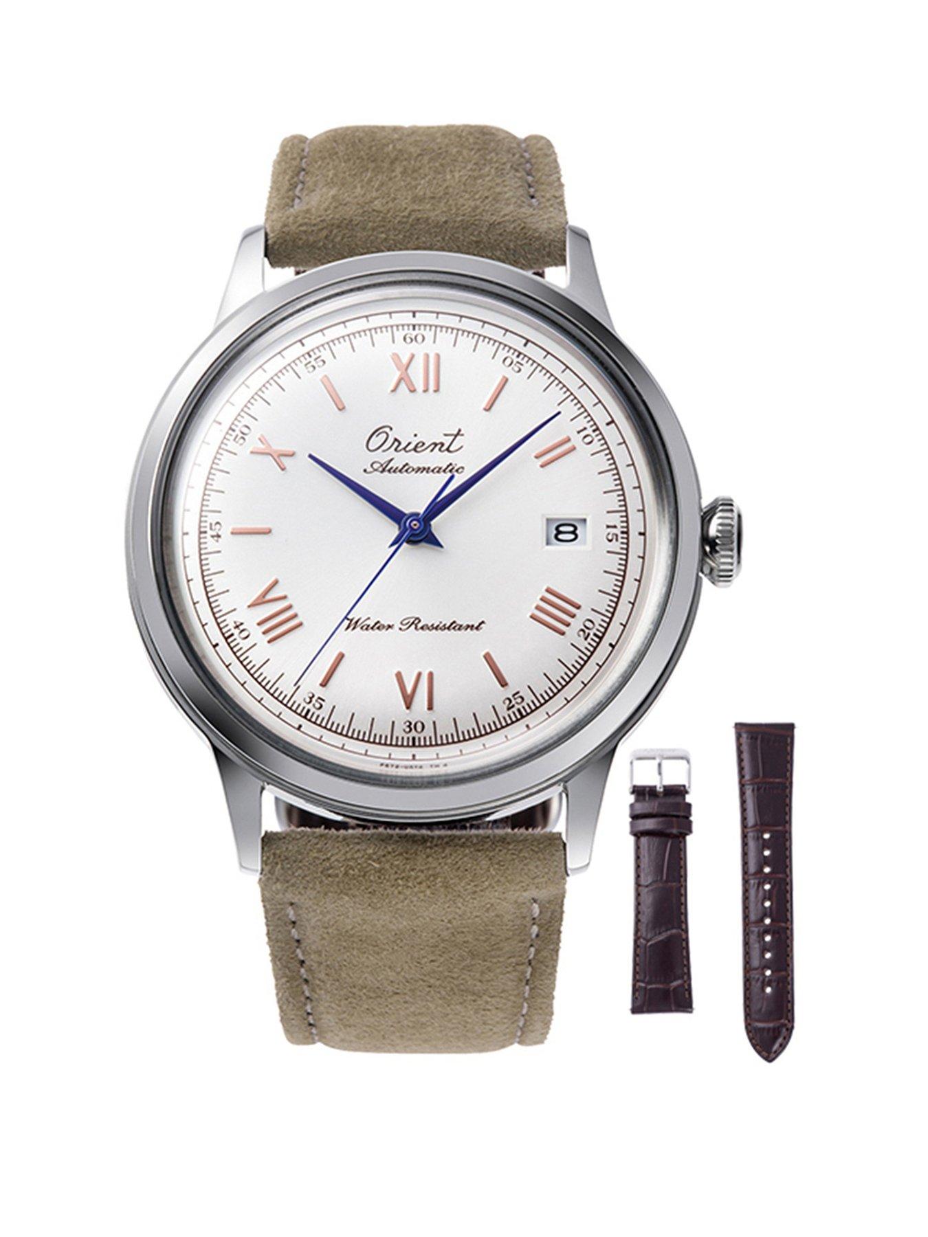 undefined Bambino Automatic Limited Edition Leather Strap Watch
