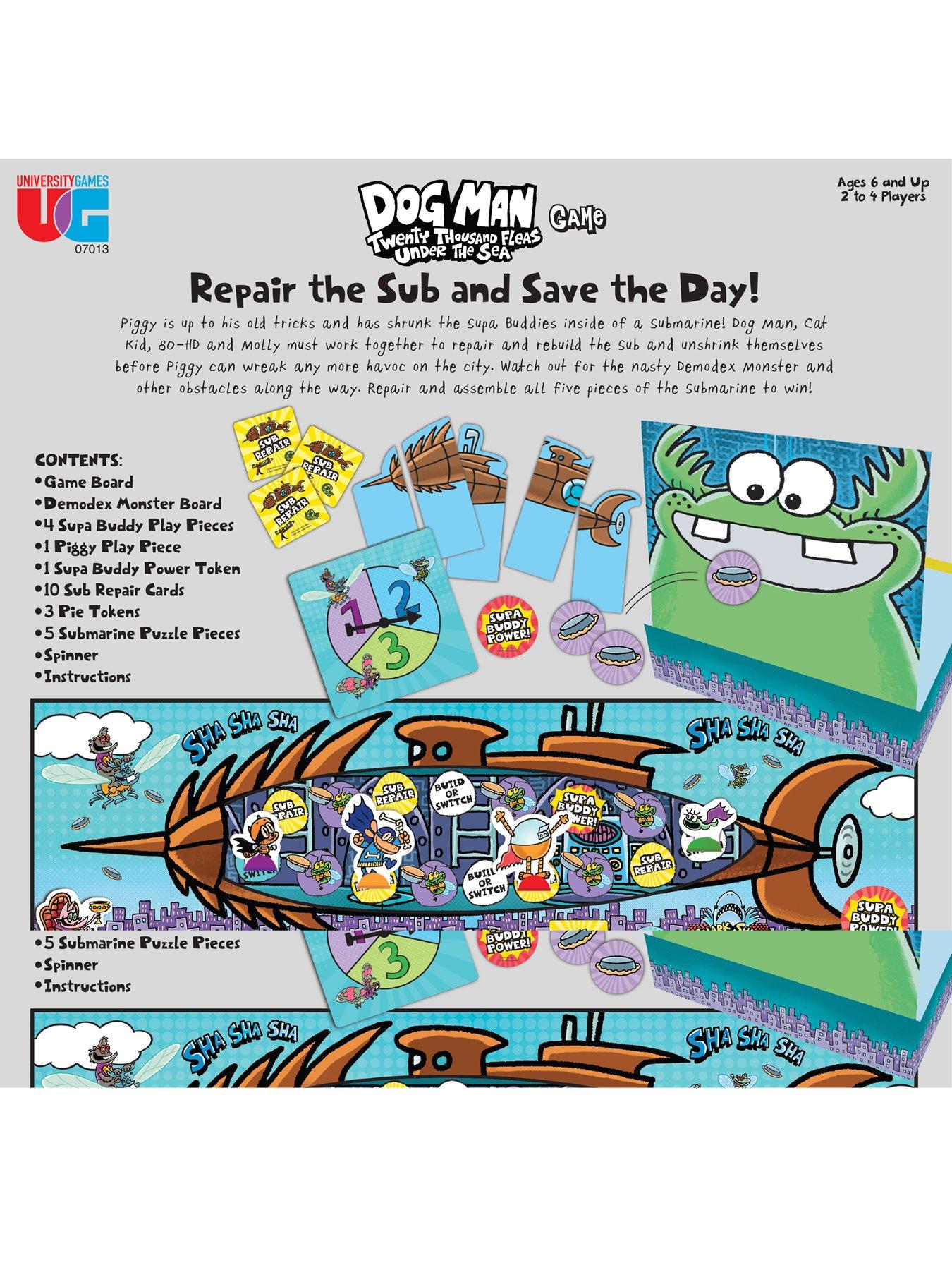 University Games Dog Man Attack Of The Fleas - Gioco Da Tavolo Per 2-6 Giocatori, Dai 6 Anni, Basato Sui Libri Di Dav Pilkey - 3