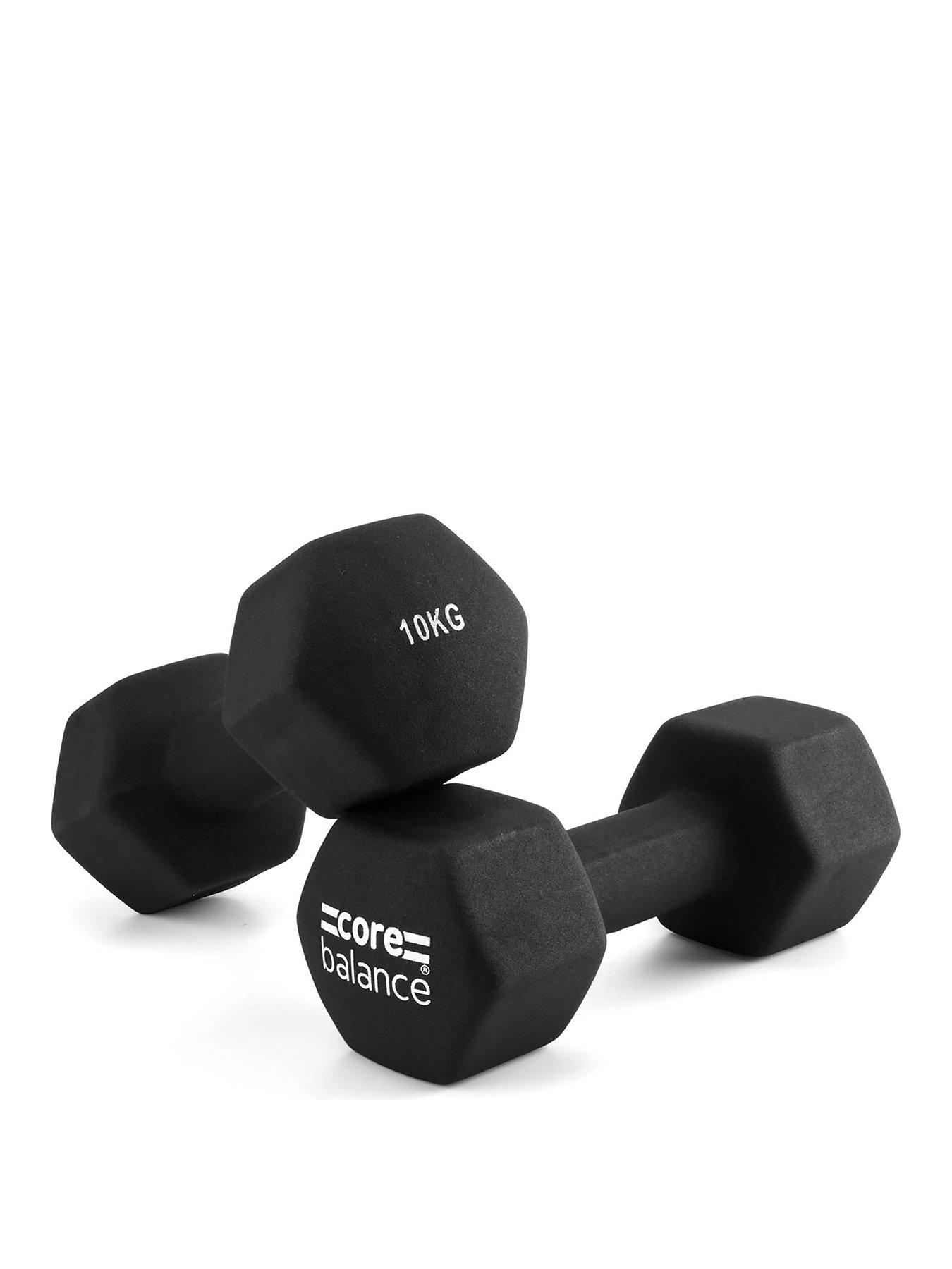 Image 1 of 6 of Core Balance Hex Neoprene Dumbbells (2 x 10kg)