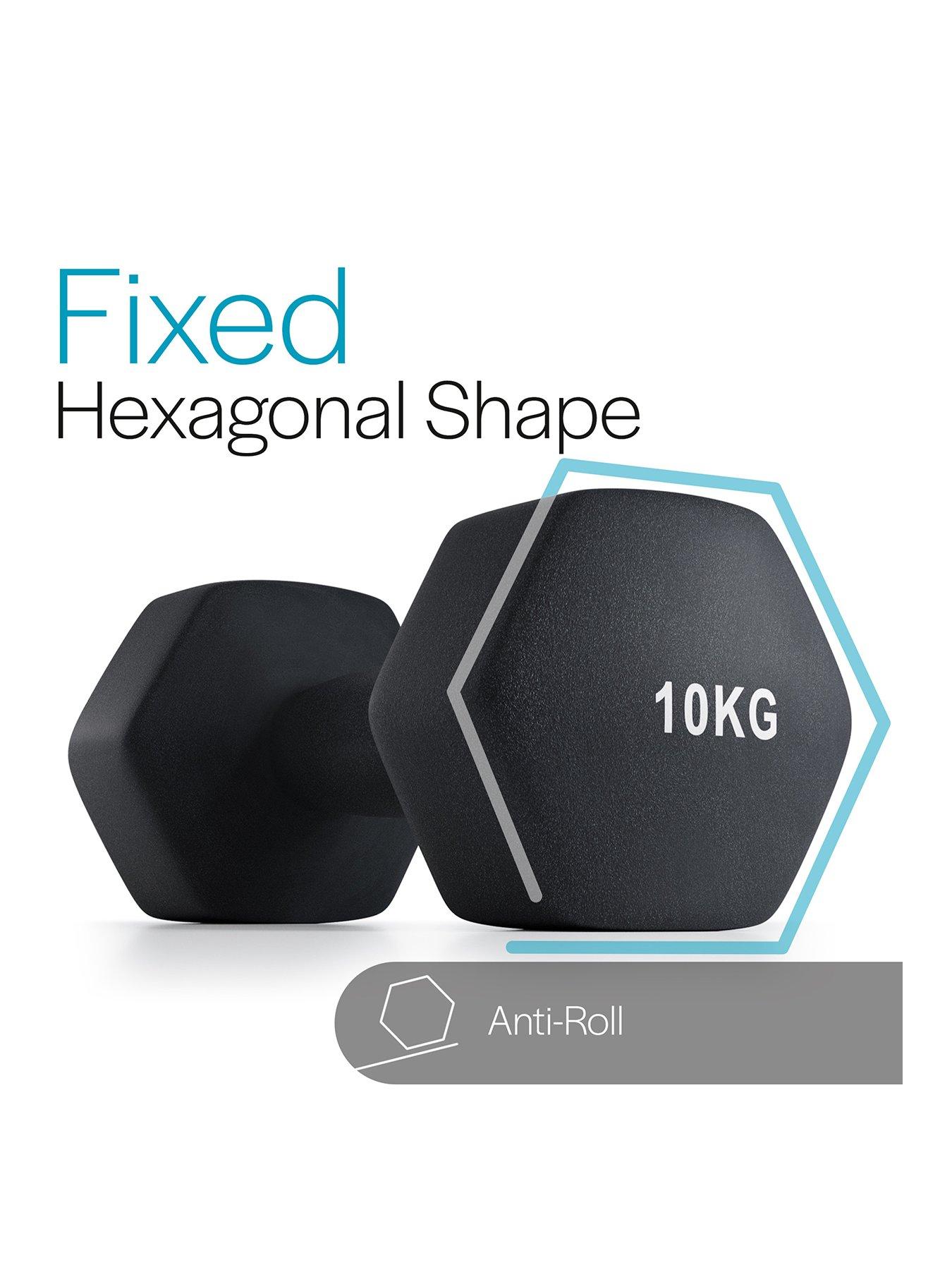 Image 2 of 6 of Core Balance Hex Neoprene Dumbbells (2 x 10kg)