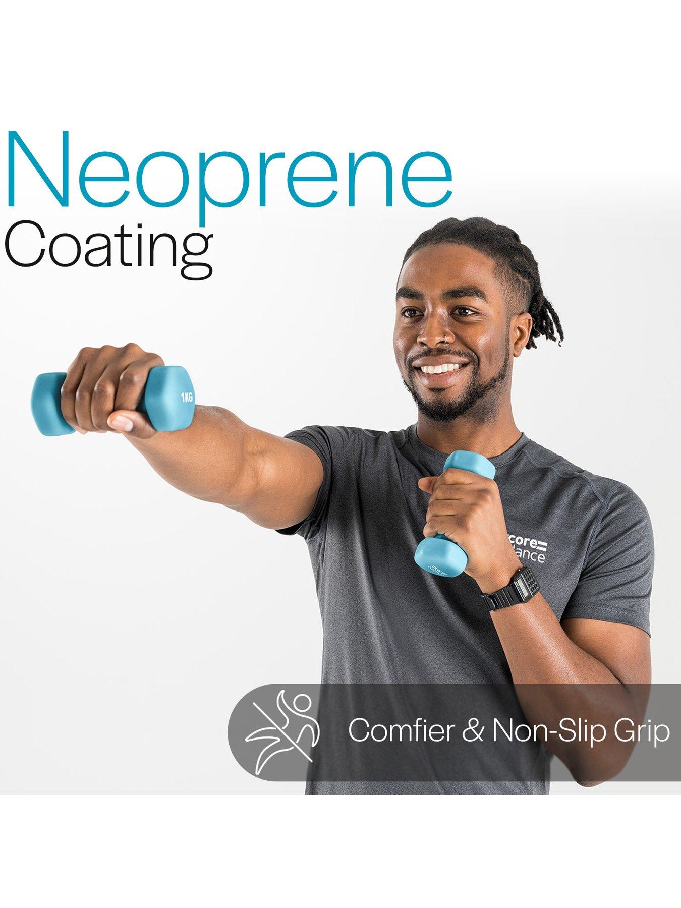 Image 6 of 6 of Core Balance Hex Neoprene Dumbbells (2 x 1kg)