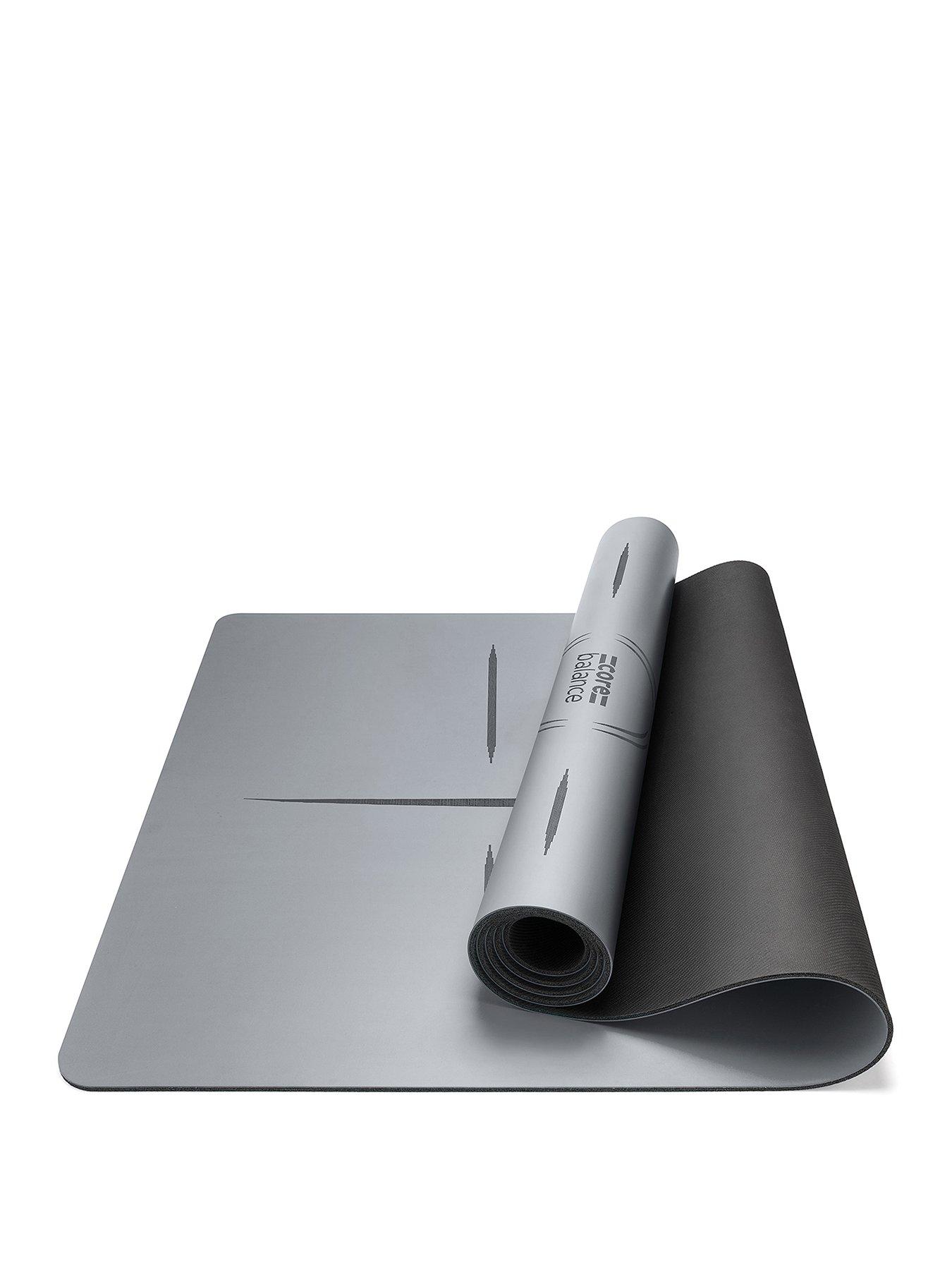 Core Balance Grey Rubber Alignment Yoga Mat | Very