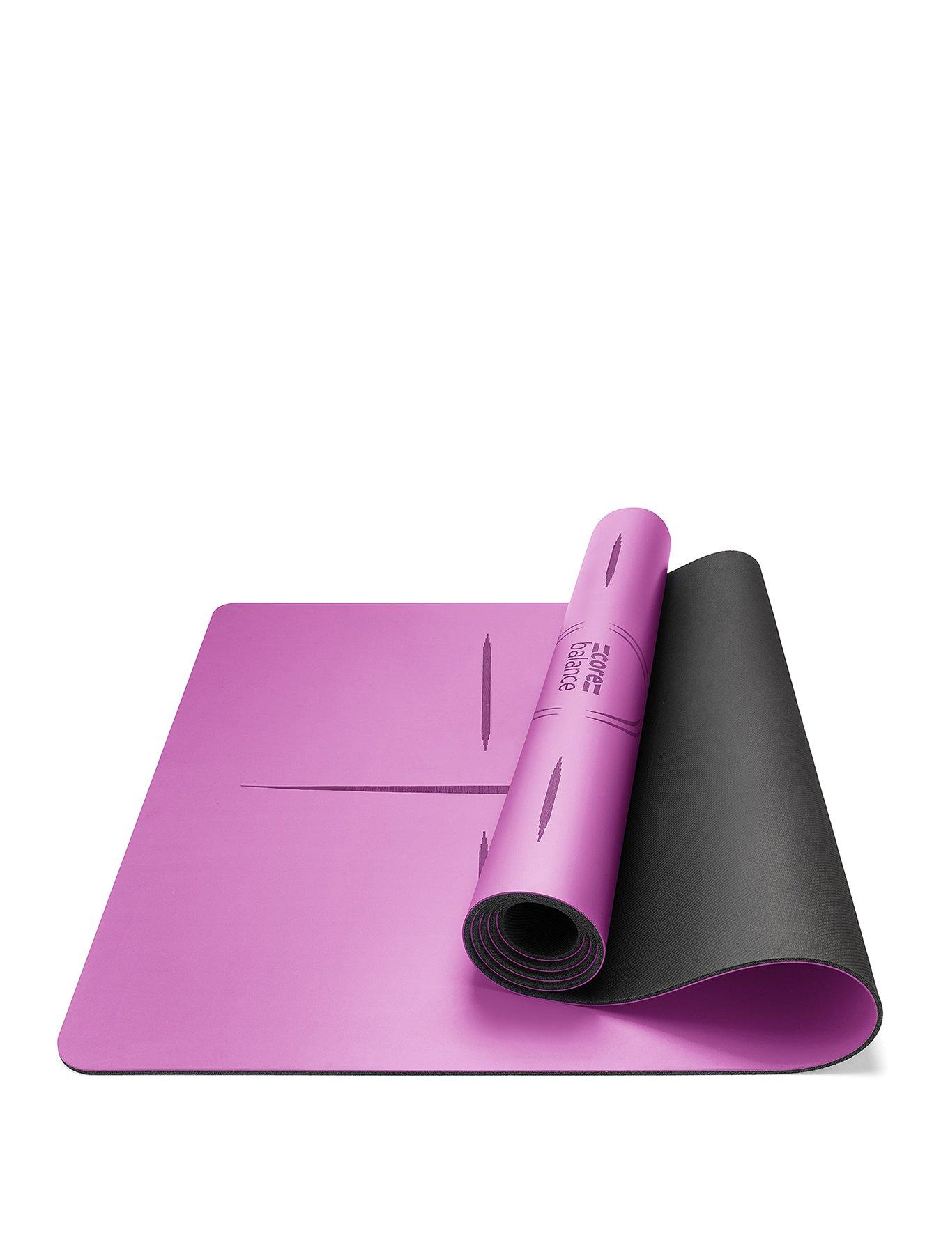 undefined Purple Rubber Alignment Yoga Mat