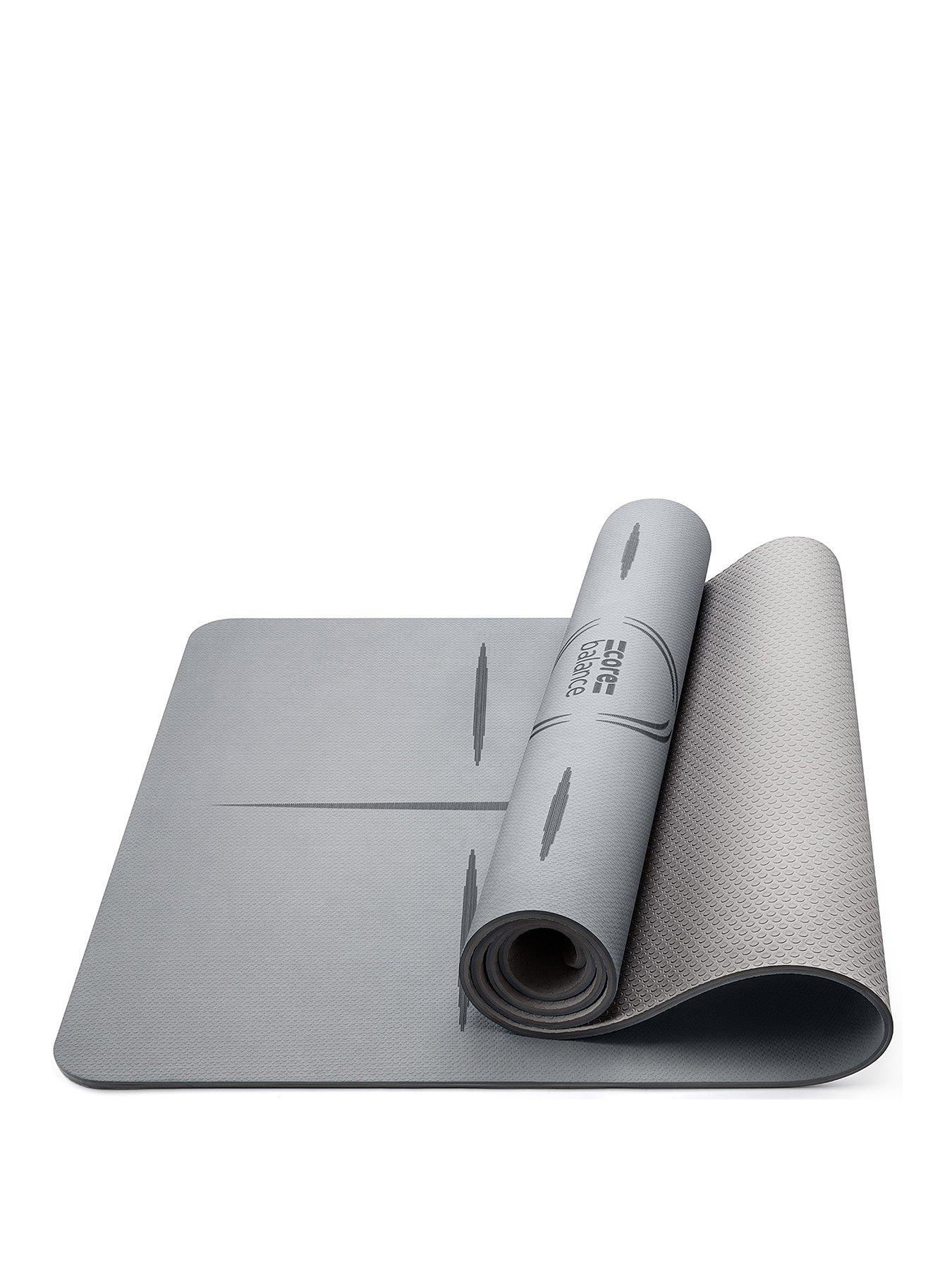 undefined TPE Alignment Yoga Mat (Grey)