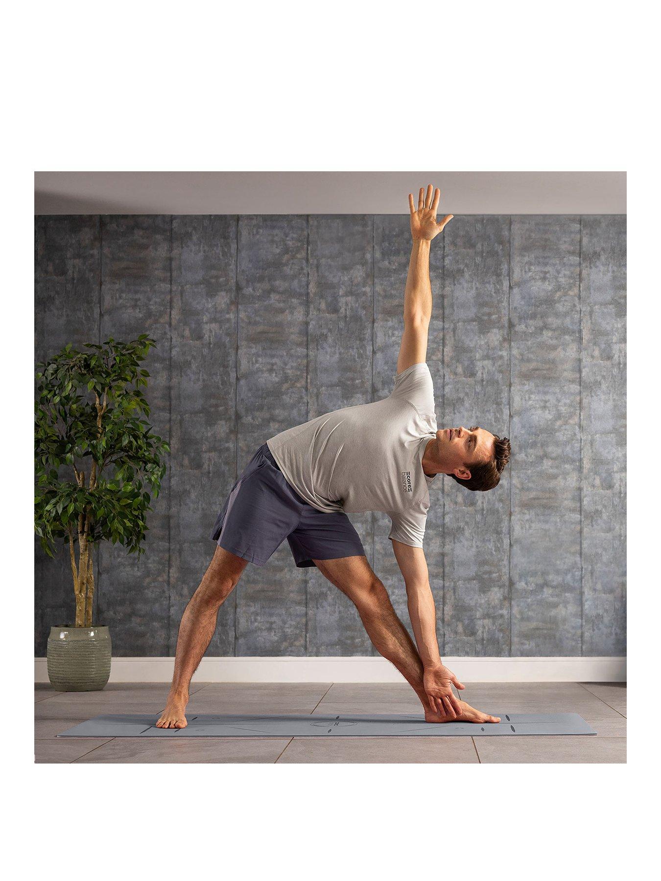 Image 2 of 6 of Core Balance TPE Alignment Yoga Mat (Grey)