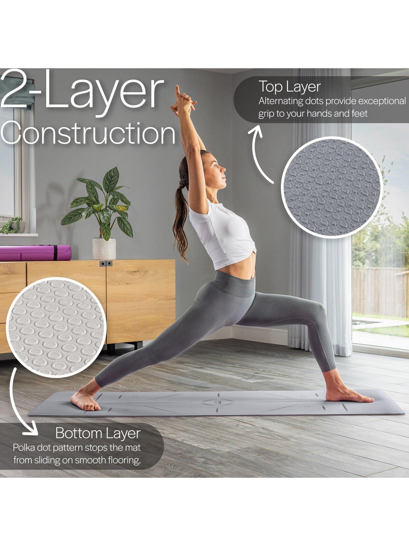 Image 6 of 6 of Core Balance TPE Alignment Yoga Mat (Grey)