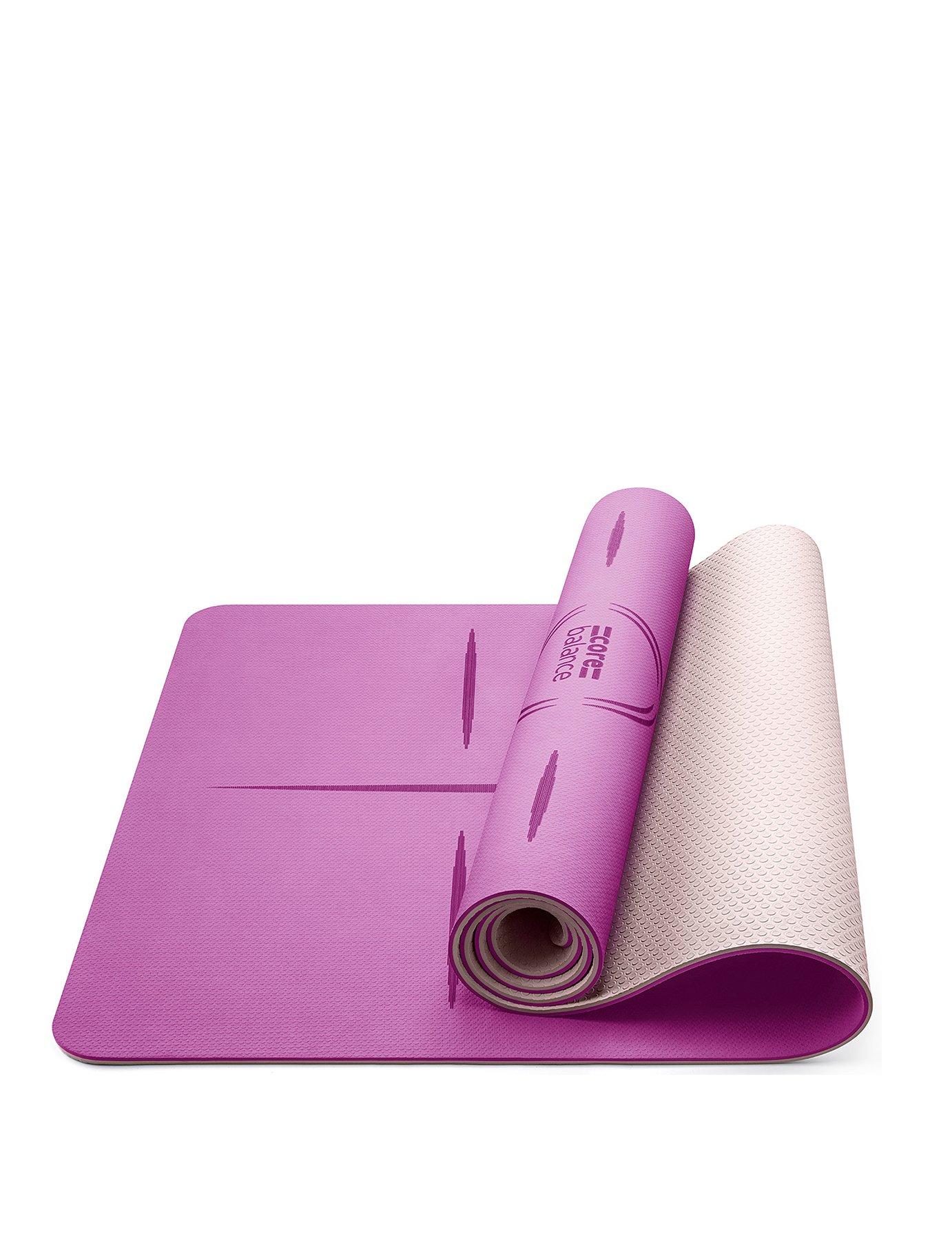 Core Balance TPE Alignment Yoga Mat (Purple) | Very