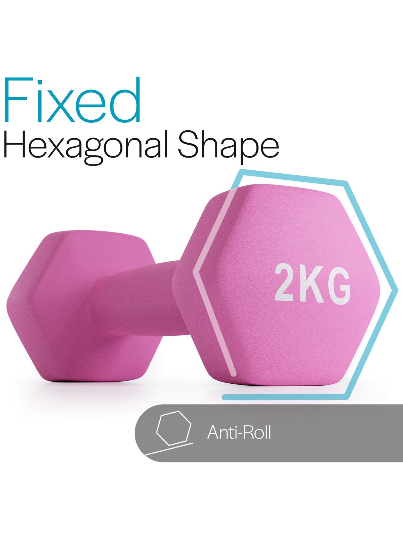 Image 4 of 6 of Core Balance Hex Neoprene Dumbbells (2 x 2kg)