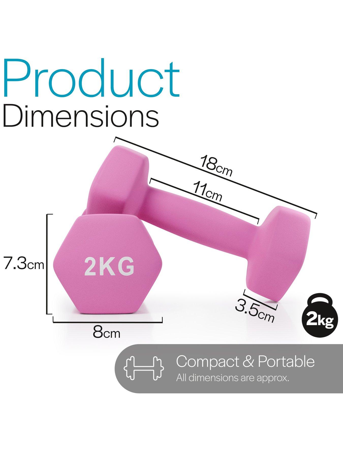 Image 5 of 6 of Core Balance Hex Neoprene Dumbbells (2 x 2kg)