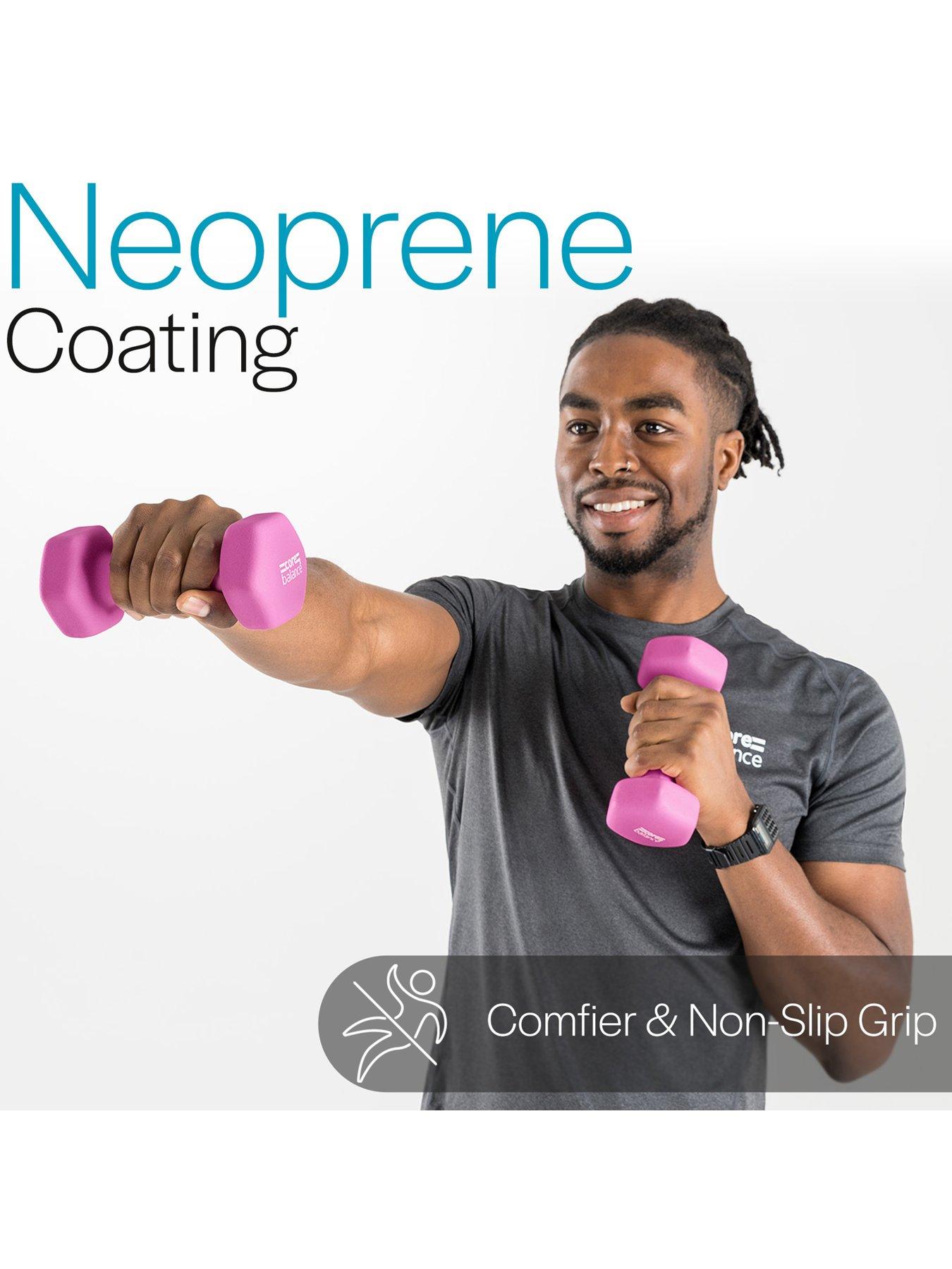 Image 6 of 6 of Core Balance Hex Neoprene Dumbbells (2 x 2kg)