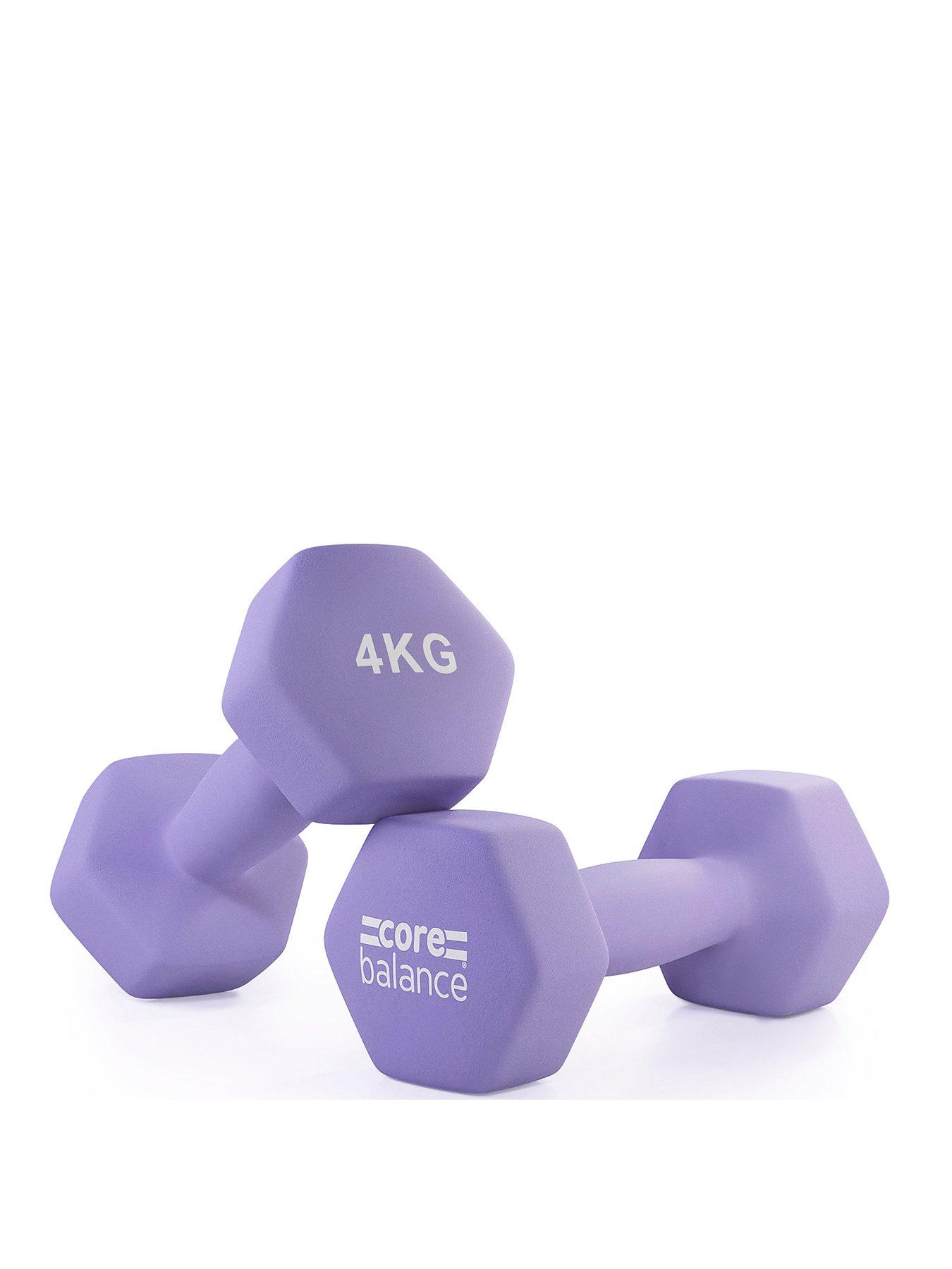 Image 1 of 6 of Core Balance Hex Neoprene Dumbbells (2 x 4kg)