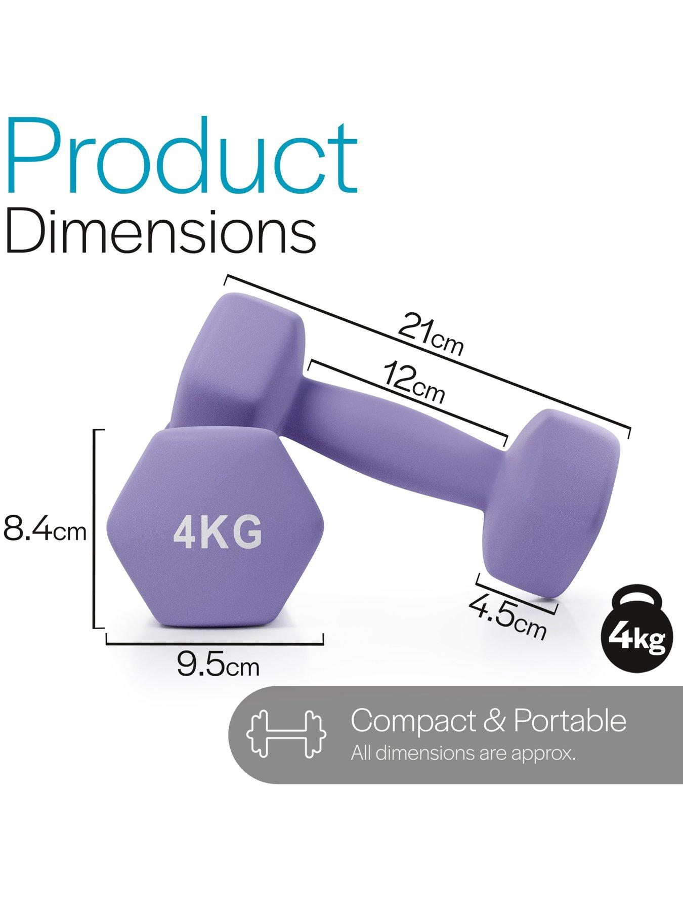 Image 4 of 6 of Core Balance Hex Neoprene Dumbbells (2 x 4kg)