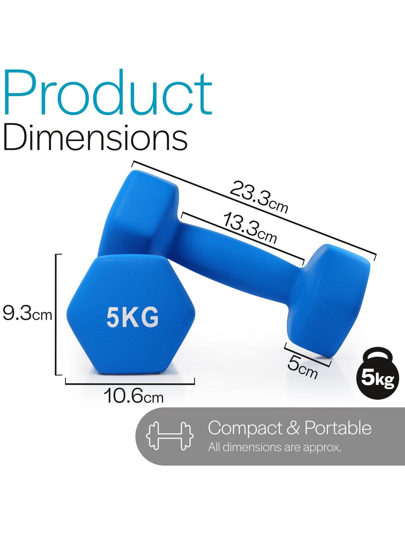 Image 3 of 6 of Core Balance Hex Neoprene Dumbbells (2 x 5kg)