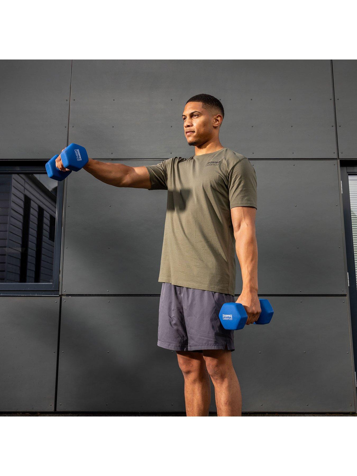 Core Balance Hex Neoprene Dumbbells (2 x 7kg) Very