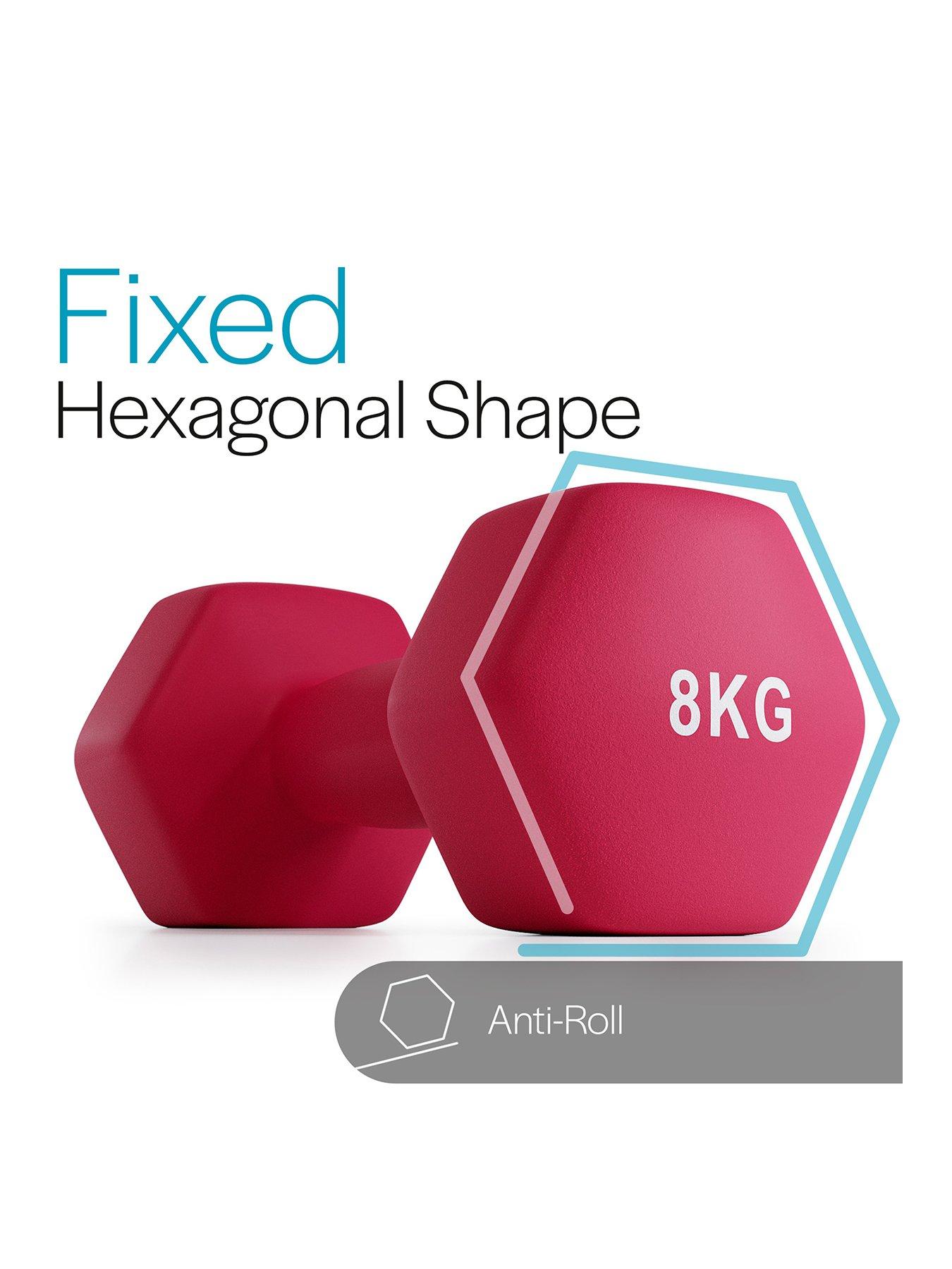 Image 2 of 6 of Core Balance Hex Neoprene Dumbbells (2 x 8kg)