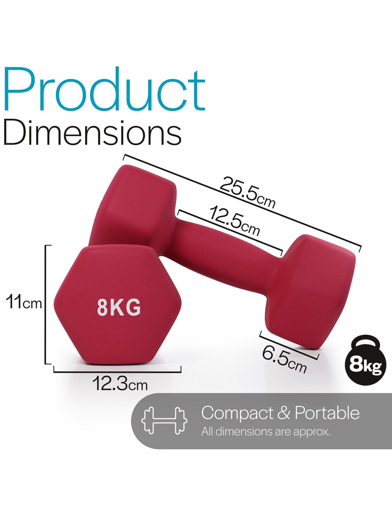 Image 5 of 6 of Core Balance Hex Neoprene Dumbbells (2 x 8kg)