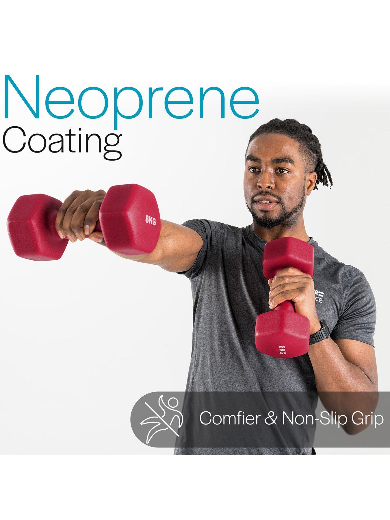 Image 6 of 6 of Core Balance Hex Neoprene Dumbbells (2 x 8kg)