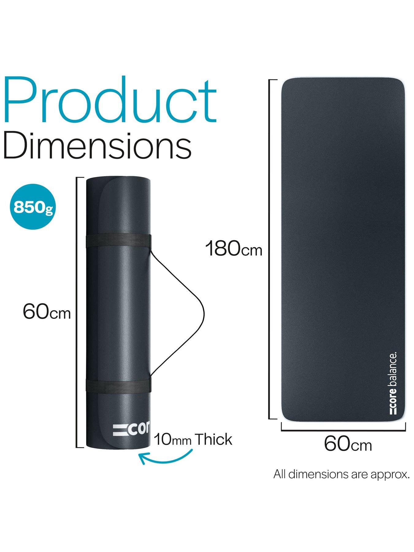 Image 3 of 6 of Core Balance Black NBR Exercise Mat (10mm Thick)