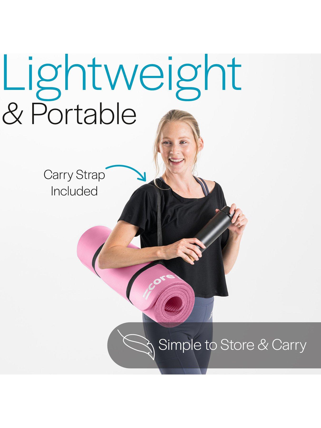 Image 3 of 6 of Core Balance Pink NBR Exercise Mat (10mm Thick)