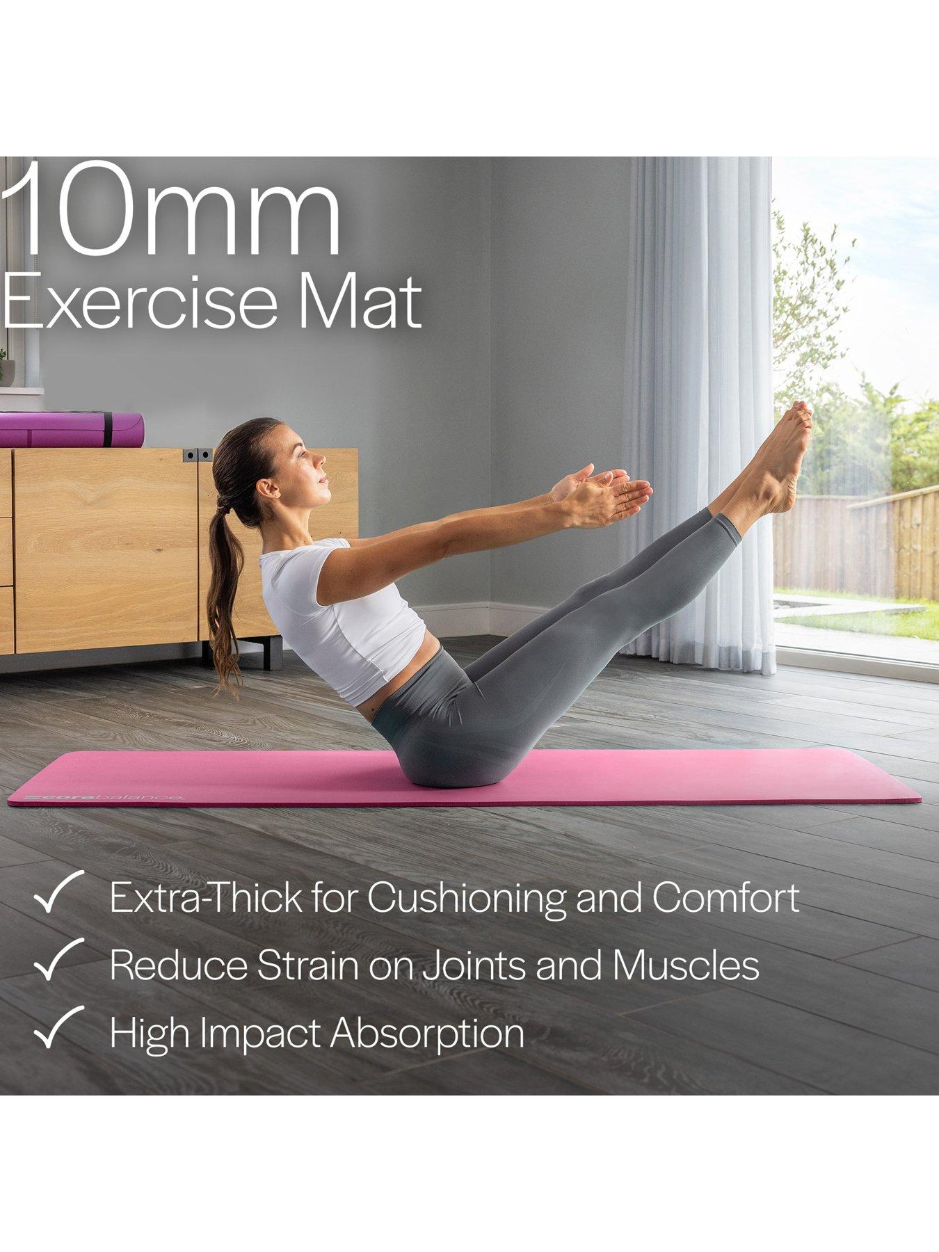 Image 6 of 6 of Core Balance Pink NBR Exercise Mat (10mm Thick)