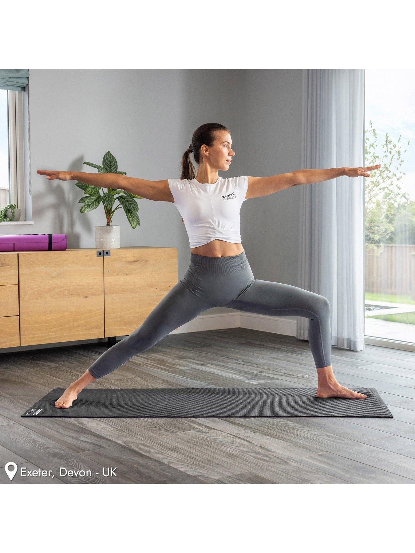 Image 6 of 6 of Core Balance Black PVC Yoga Mat (6mm Thick)