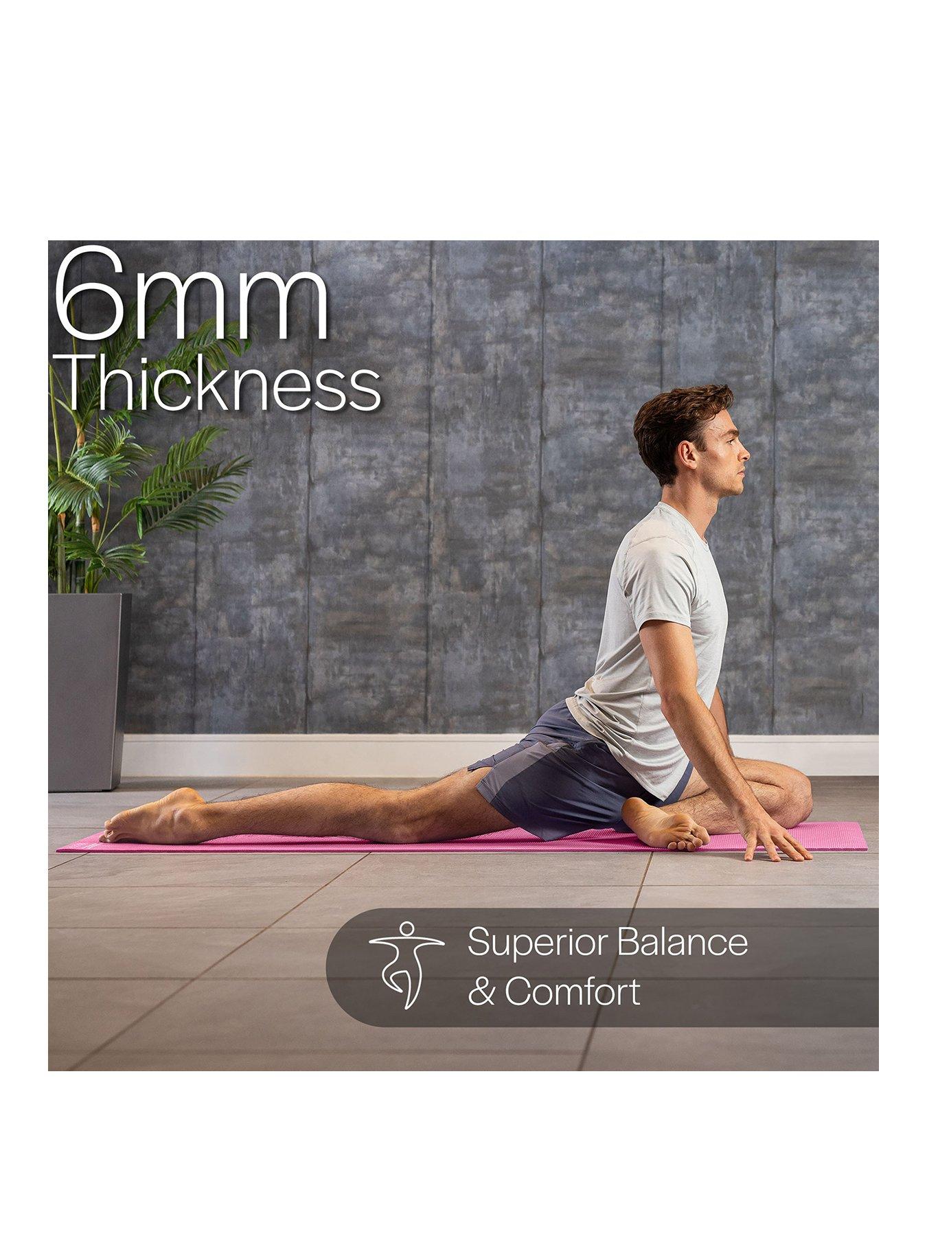 Image 2 of 6 of Core Balance Pink PVC Yoga Mat (6mm Thick)
