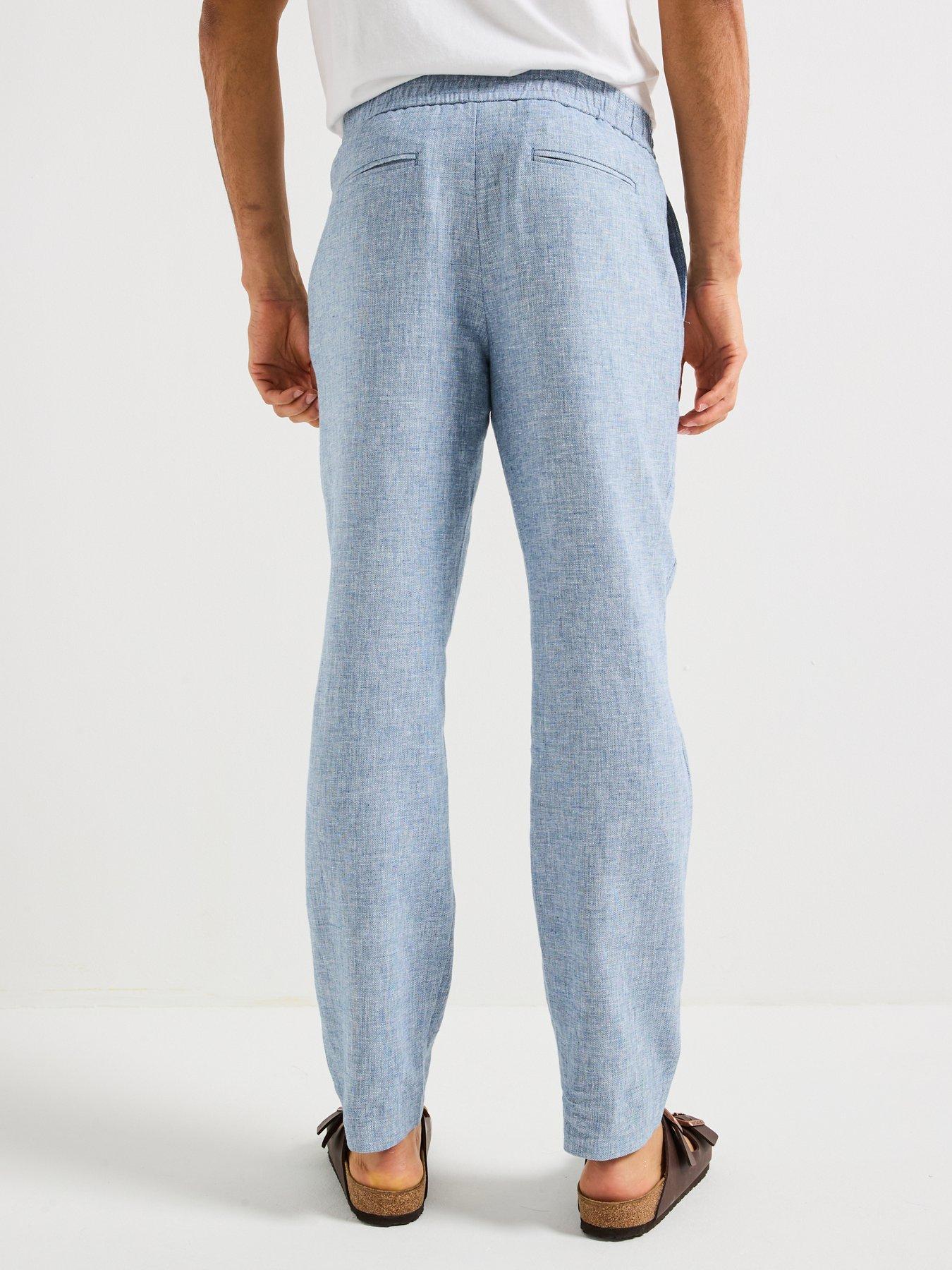 Image 2 of 4 of Selected Homme Regular Fit Malik Suit Trousers - Light Blue
