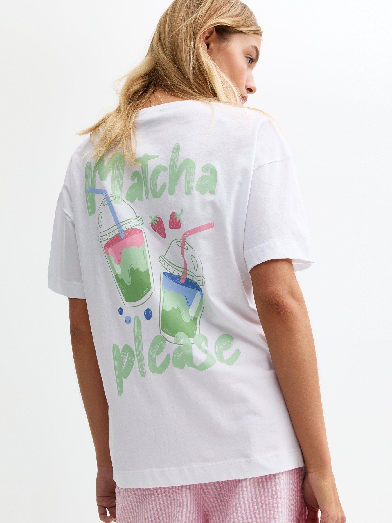 undefined Matcha Oversized T-Shirt - White