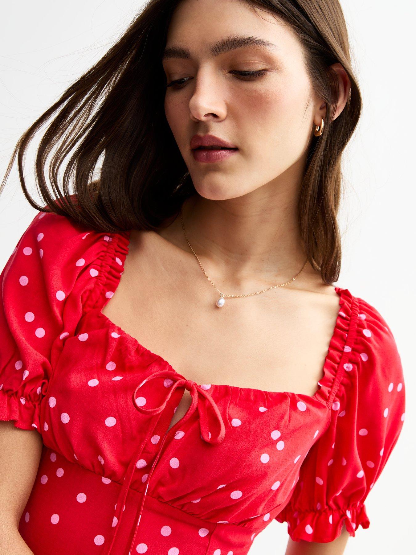 strapless open back dress Rouge Red Tulip Hem Midi Wrap Dress