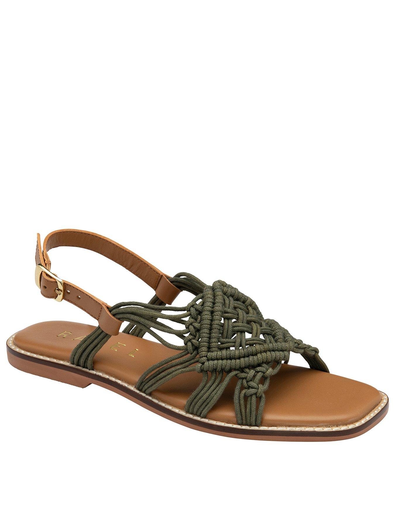 undefined Elrig Flat Sandals - Olive