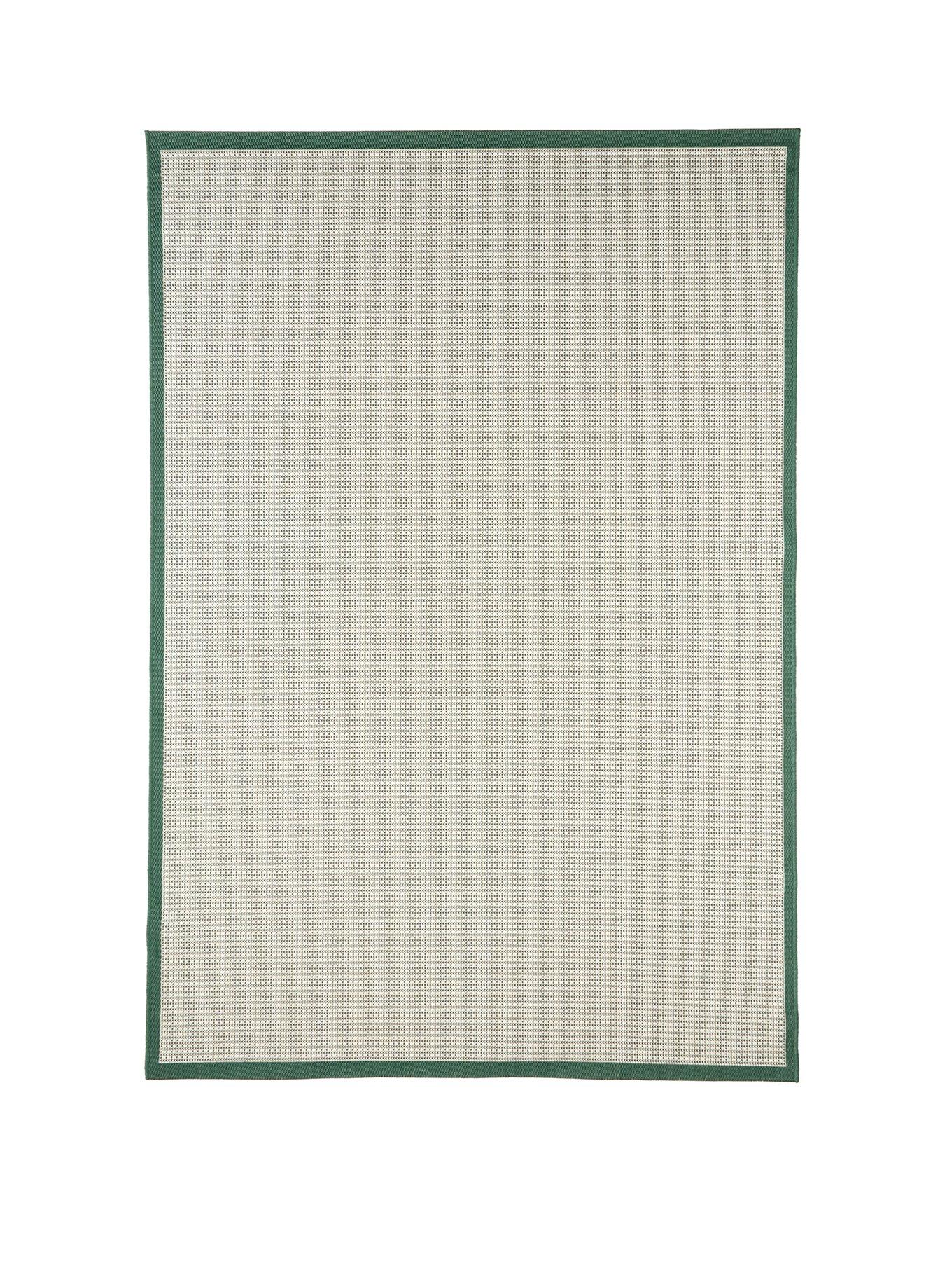 Image 2 of 5 of The Very Collection Element Border Indoor/Outdoor Rug - Green