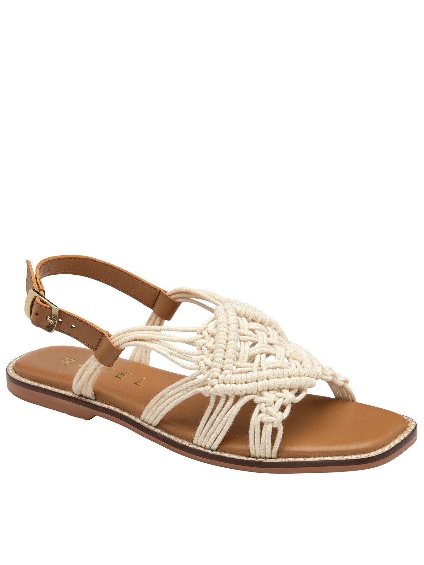 undefined Elrig Flat Sandals - Cream