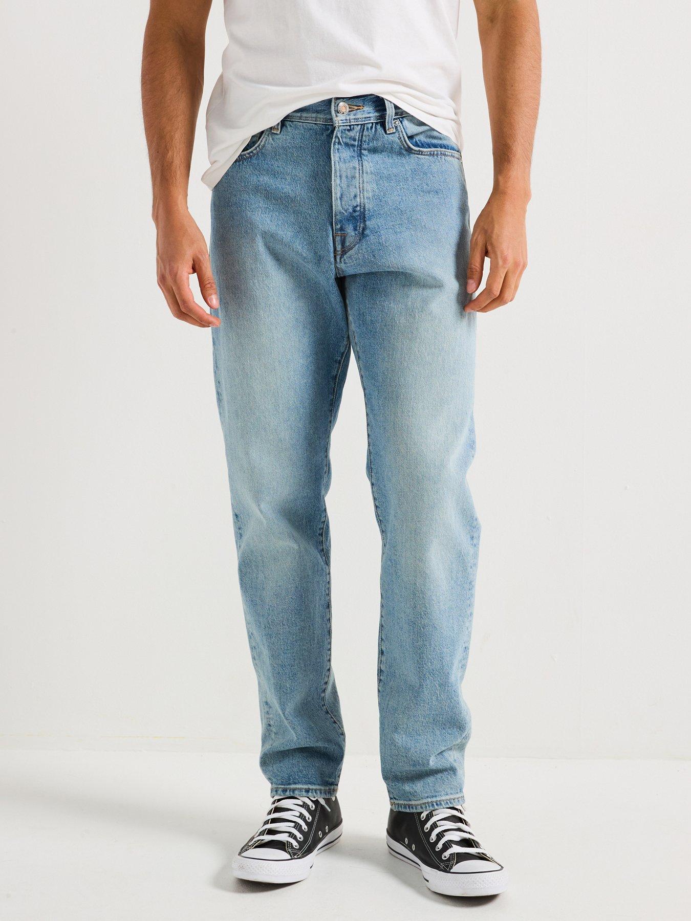 undefined Straight Fit Cole 3501 Light Wash Jeans - Blue