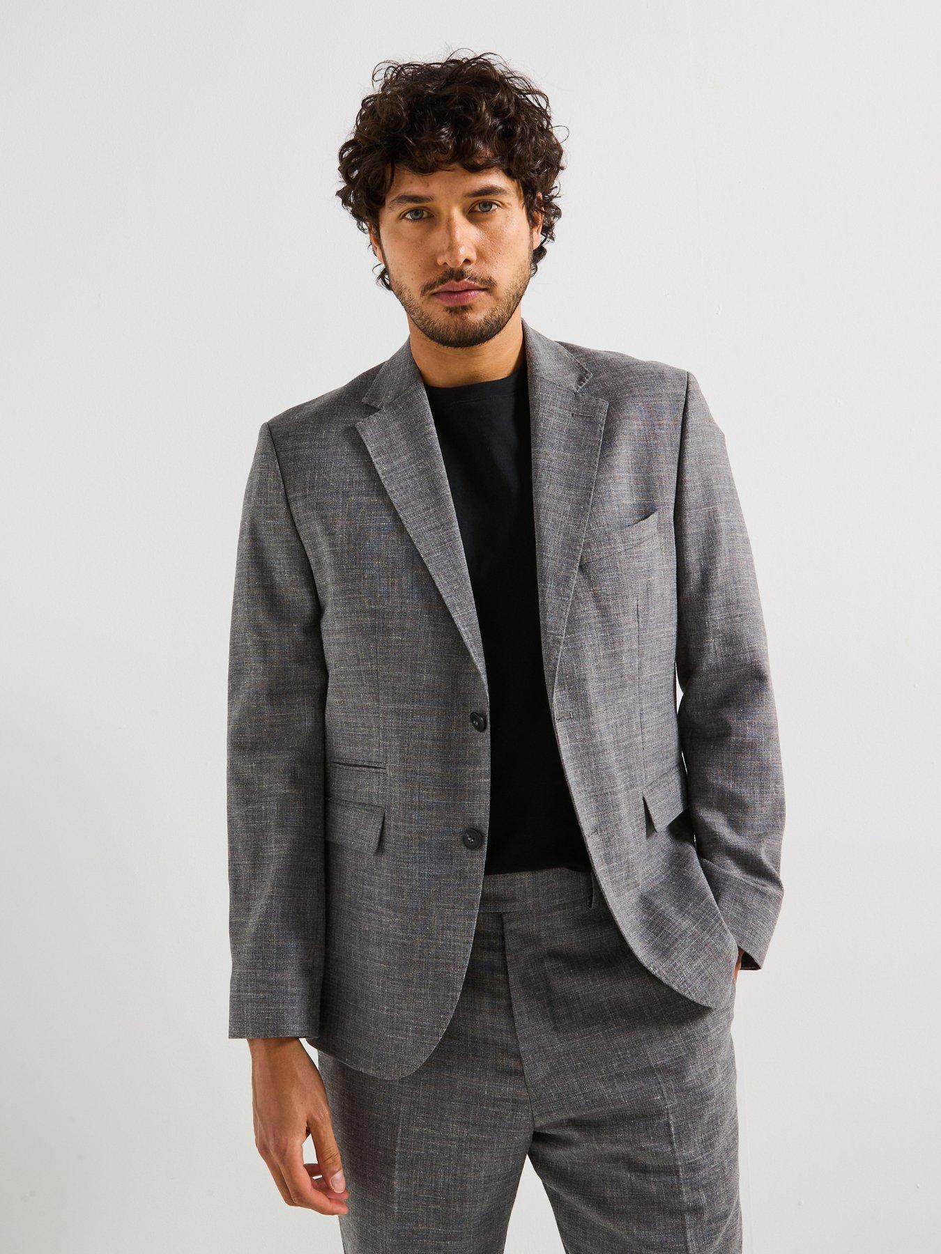 undefined Regular Fit Oasis Blazer - Grey