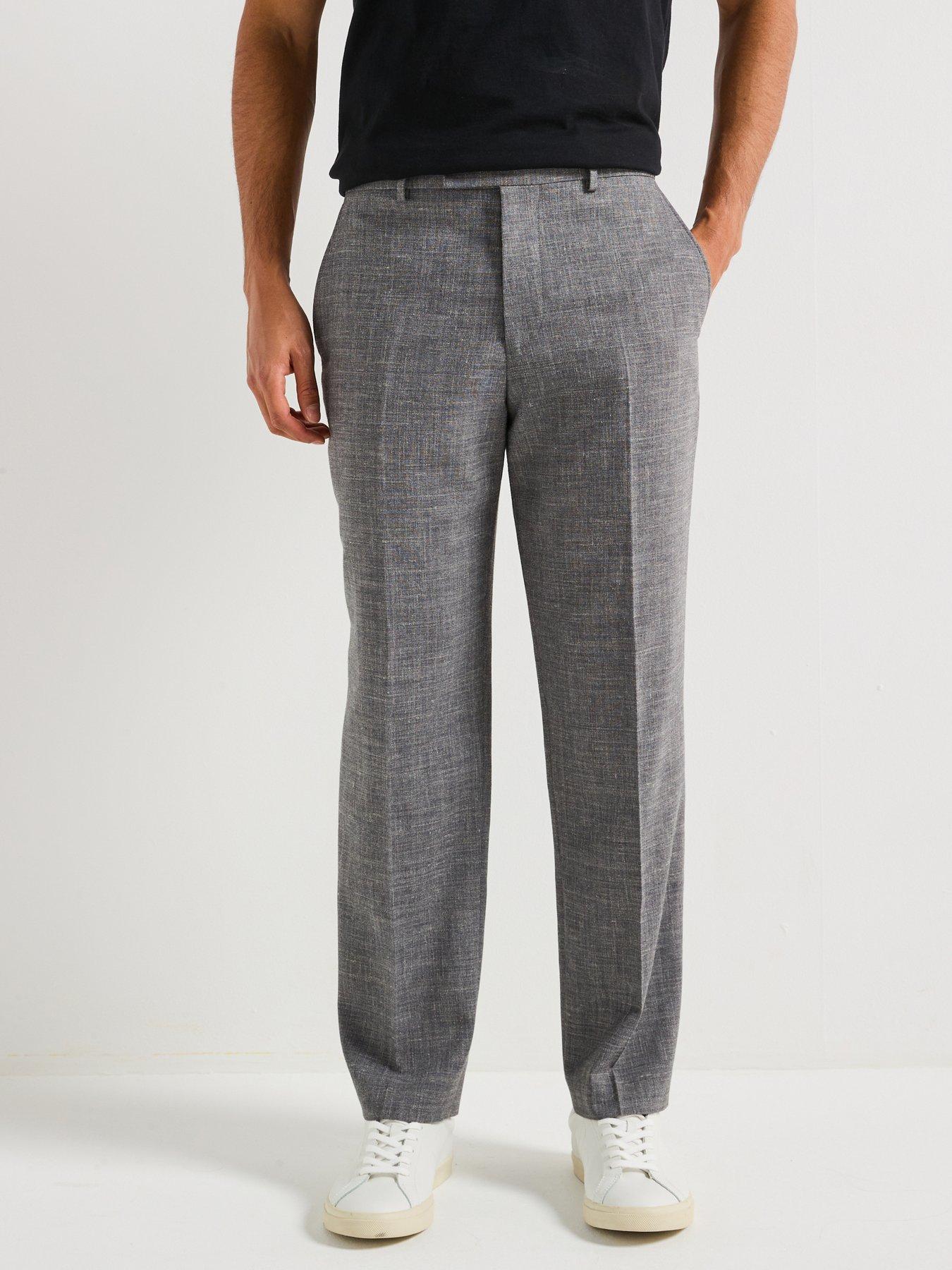 Image 1 of 4 of Selected Homme Regular Fit Oasis Trousers - Grey