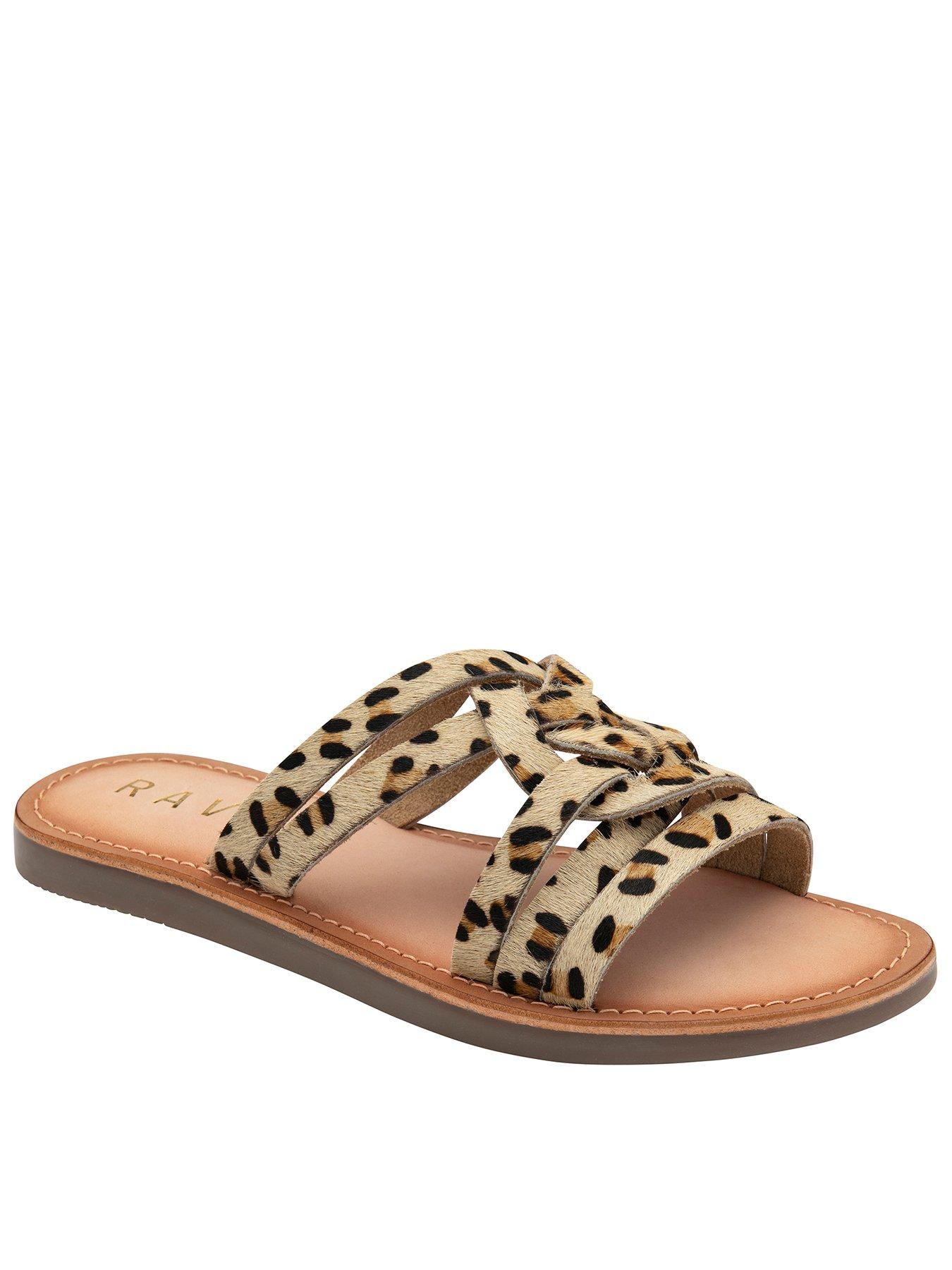 undefined Harts Flat Sandals - Leopard
