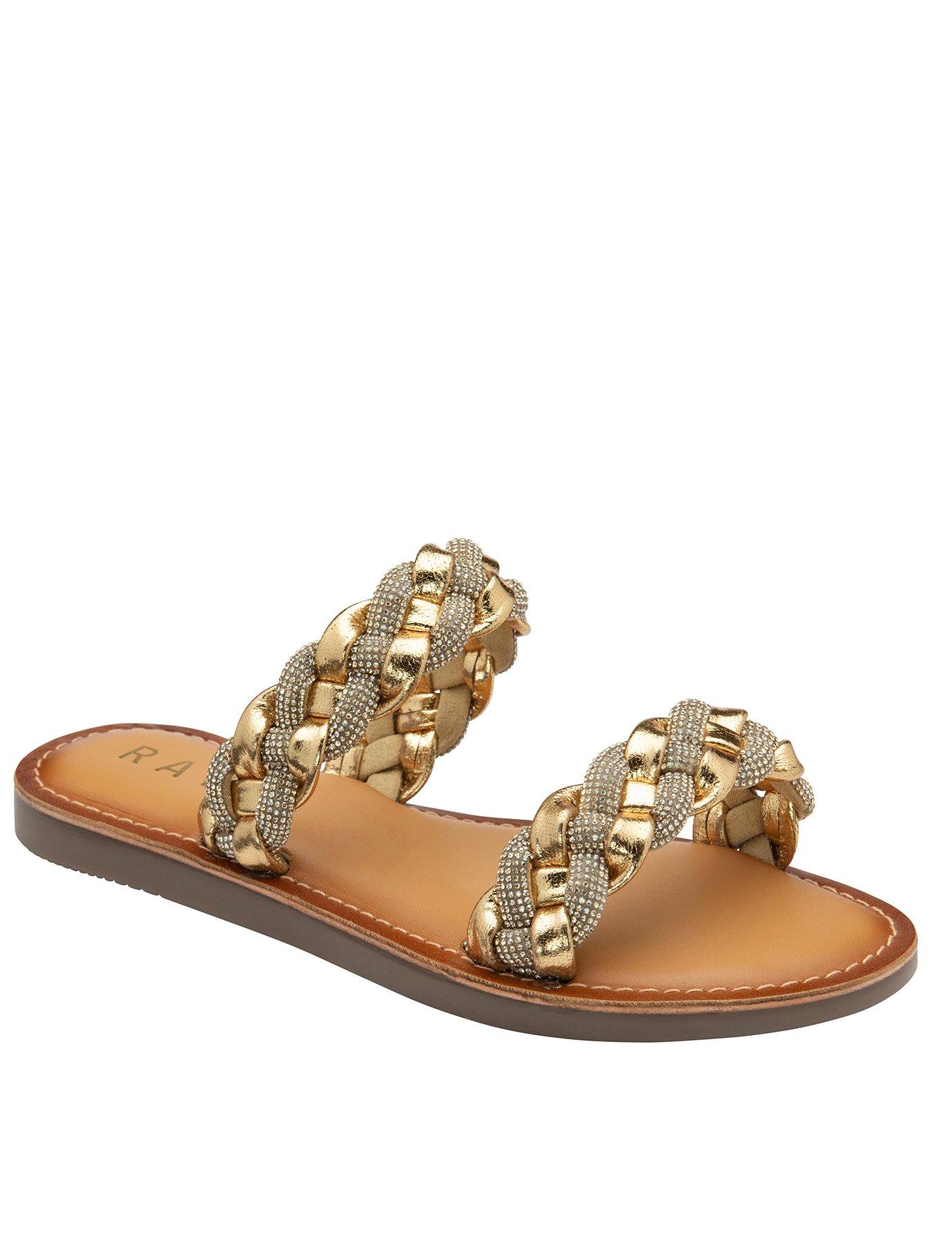 undefined Naroo Flat Sandals - Pewter