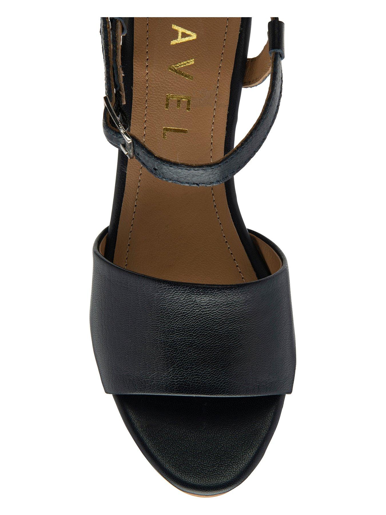 Image 4 of 4 of Ravel Henty Heeled Sandals - Navy Leather