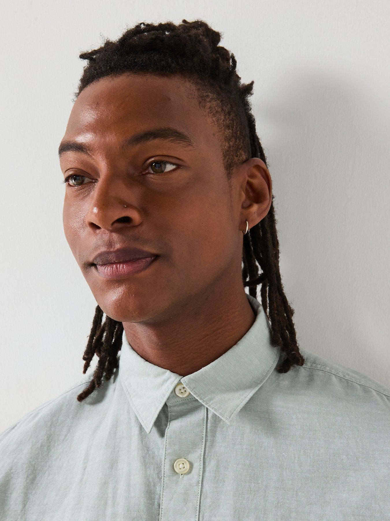 Image 4 of 6 of Selected Homme Regular Fit Short Sleeve Shirt - Light Green