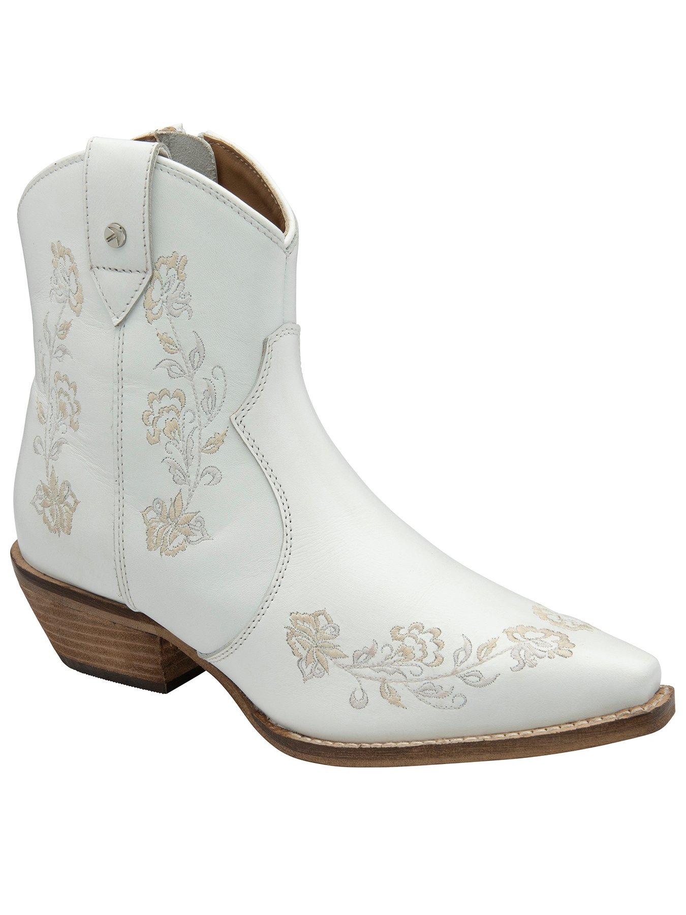 Ravel Hayton Ankle Boots - White