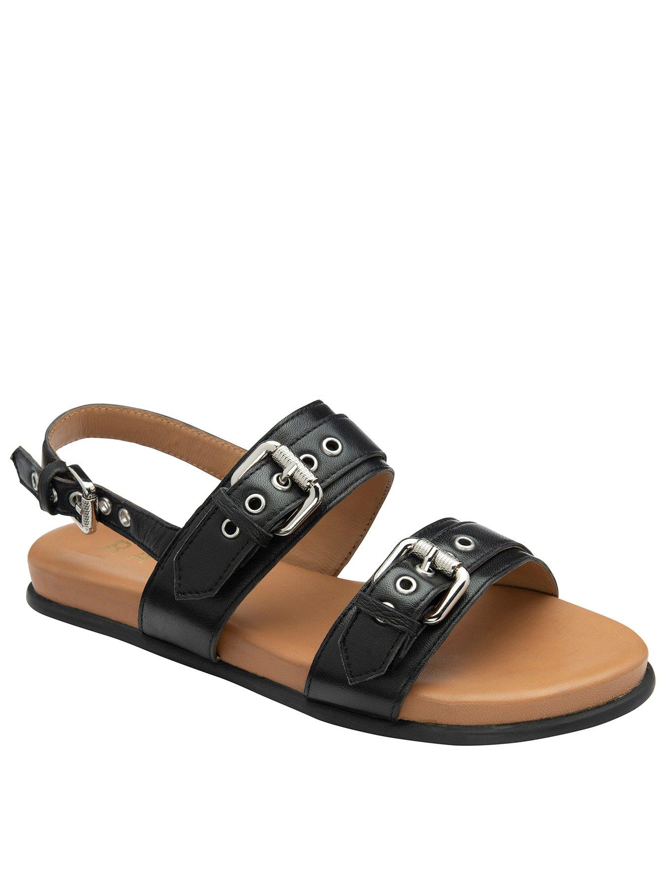 undefined Sorbie Flat Sandals - Black