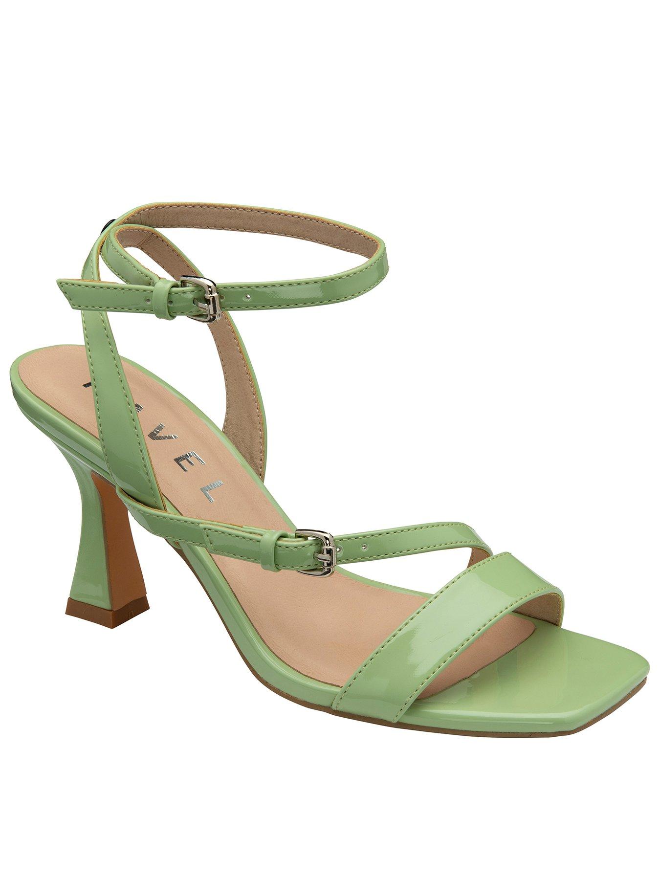 Ravel Arten Heeled Sandals, Bright Green, Size 5, Women